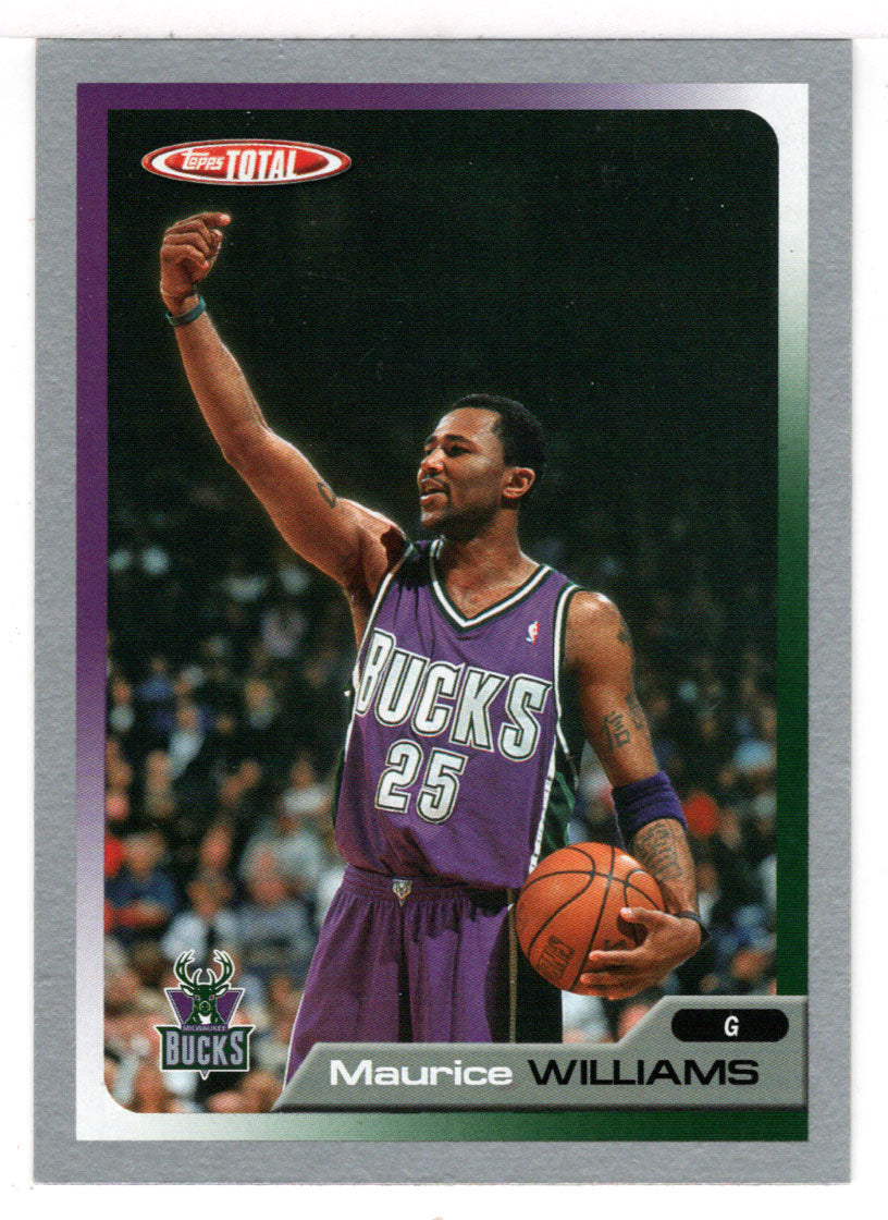 Maurice Williams - Milwaukee Bucks (NBA Basketball Card) 2005-06 Topps Total SILVER # 191 Mint
