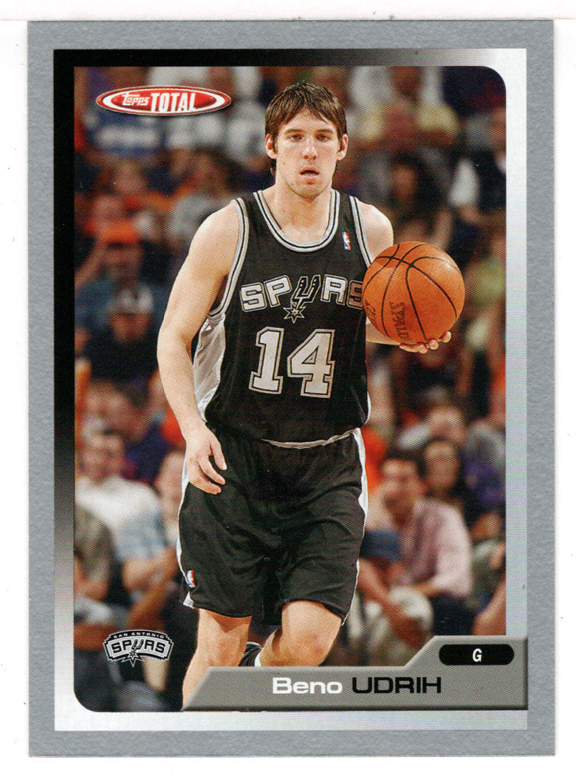 Beno Udrih - San Antonio Spurs (NBA Basketball Card) 2005-06 Topps Total SILVER # 211 Mint