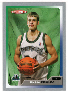 Richie Frahm - Minnesota Timberwolves (NBA Basketball Card) 2005-06 Topps Total SILVER # 222 Mint