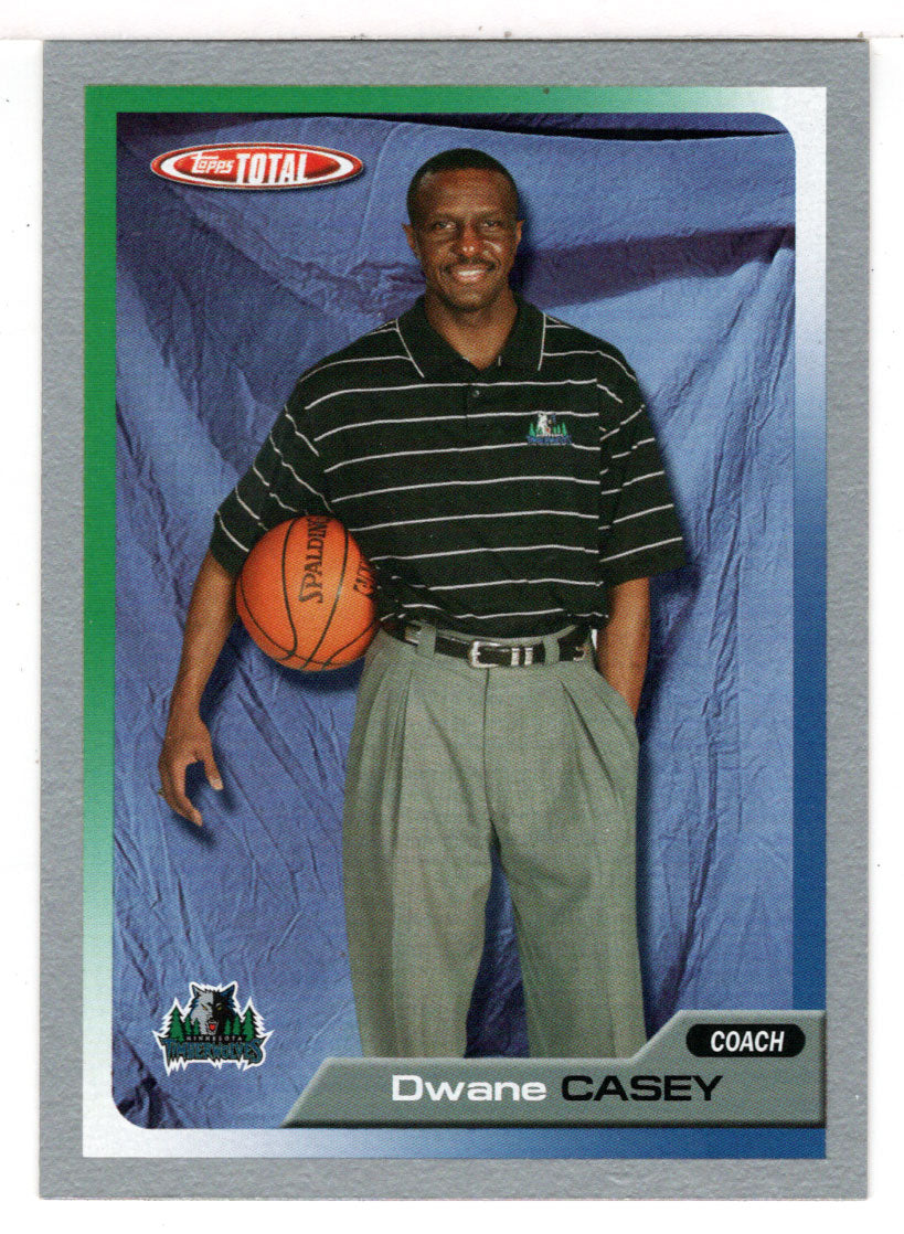 Dwane Casey - Minnesota Timberwolves (NBA Basketball Card) 2005-06 Topps Total SILVER # 393 Mint