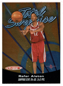 Rafer Alston - Houston Rockets (NBA Basketball Card) 2005-06 Topps Total Surprise # TS 9 Mint
