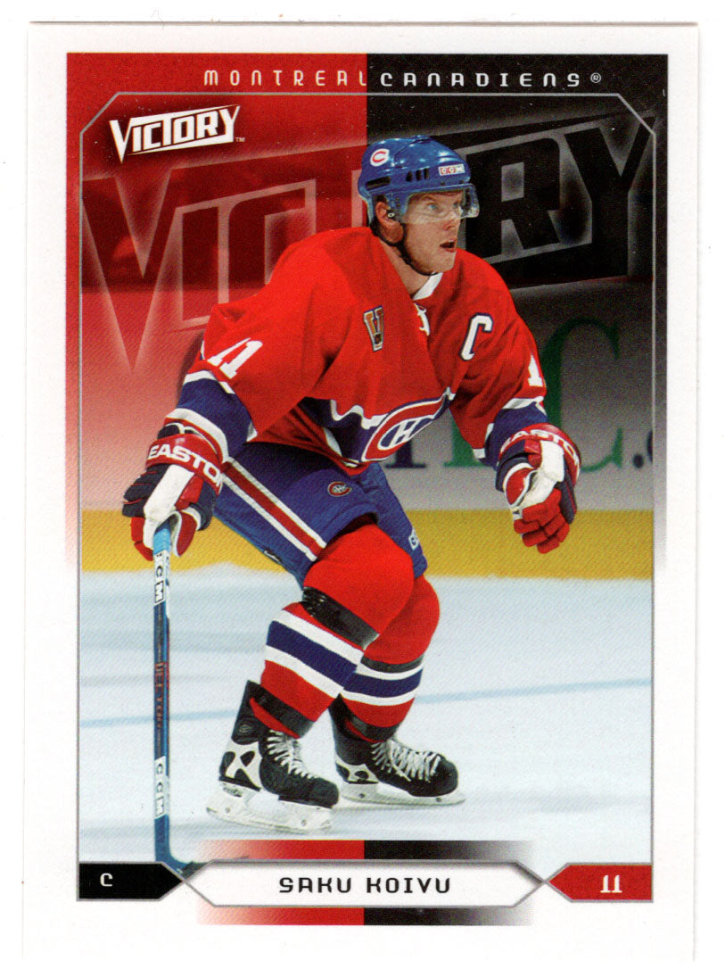 Saku Koivu - Montreal Canadiens (NHL Hockey Card) 2005-06 Upper Deck Victory # 103 Mint