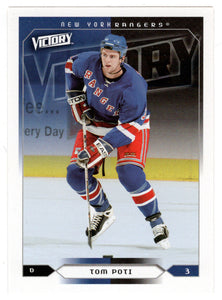 Tom Poti - New York Rangers (NHL Hockey Card) 2005-06 Upper Deck Victory # 132 Mint