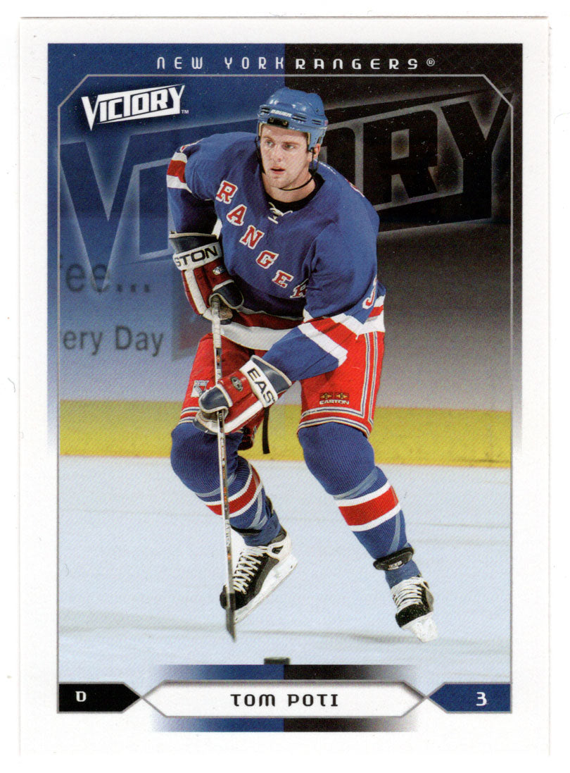 Tom Poti - New York Rangers (NHL Hockey Card) 2005-06 Upper Deck Victory # 132 Mint