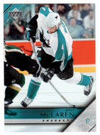 Kyle McLaren - San Jose Sharks (NHL Hockey Card) 2005-06 Upper Deck # 160 Mint