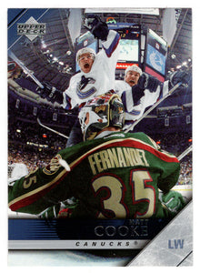 Matt Cooke - Vancouver Canucks (NHL Hockey Card) 2005-06 Upper Deck # 188 Mint