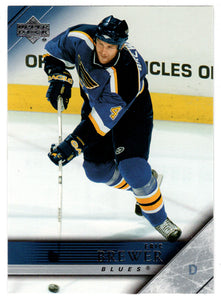 Eric Brewer - St. Louis Blues (NHL Hockey Card) 2005-06 Upper Deck # 415 Mint