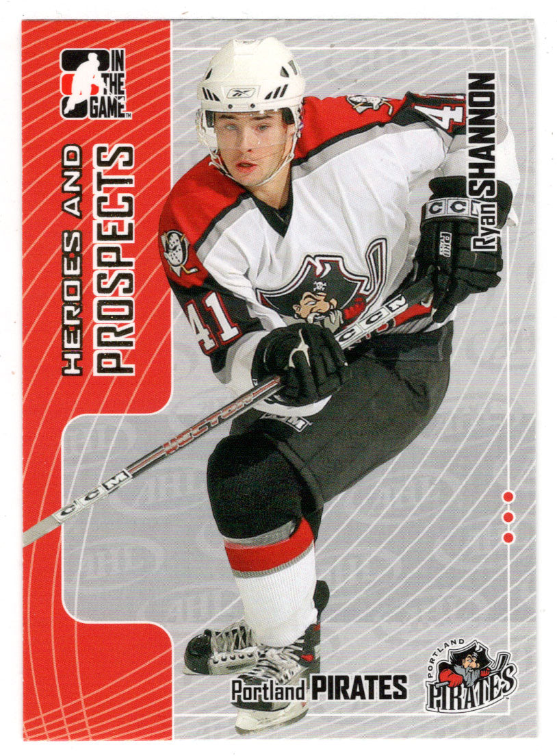 Ryan Shannon - Portland Pirates (NHL - Minor Hockey Card) 2005-06 ITG Heroes and Prospects # 208 Mint