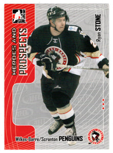 Ryan Stone - Wilkes-Barre - Scranton (NHL - Minor Hockey Card) 2005-06 ITG Heroes and Prospects # 237 Mint