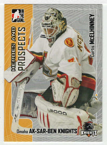 Curtis McElhinney - Omaha Ak-Sar-Ben Knights (NHL - Minor Hockey Card) 2005-06 ITG Heroes and Prospects # 249 Mint