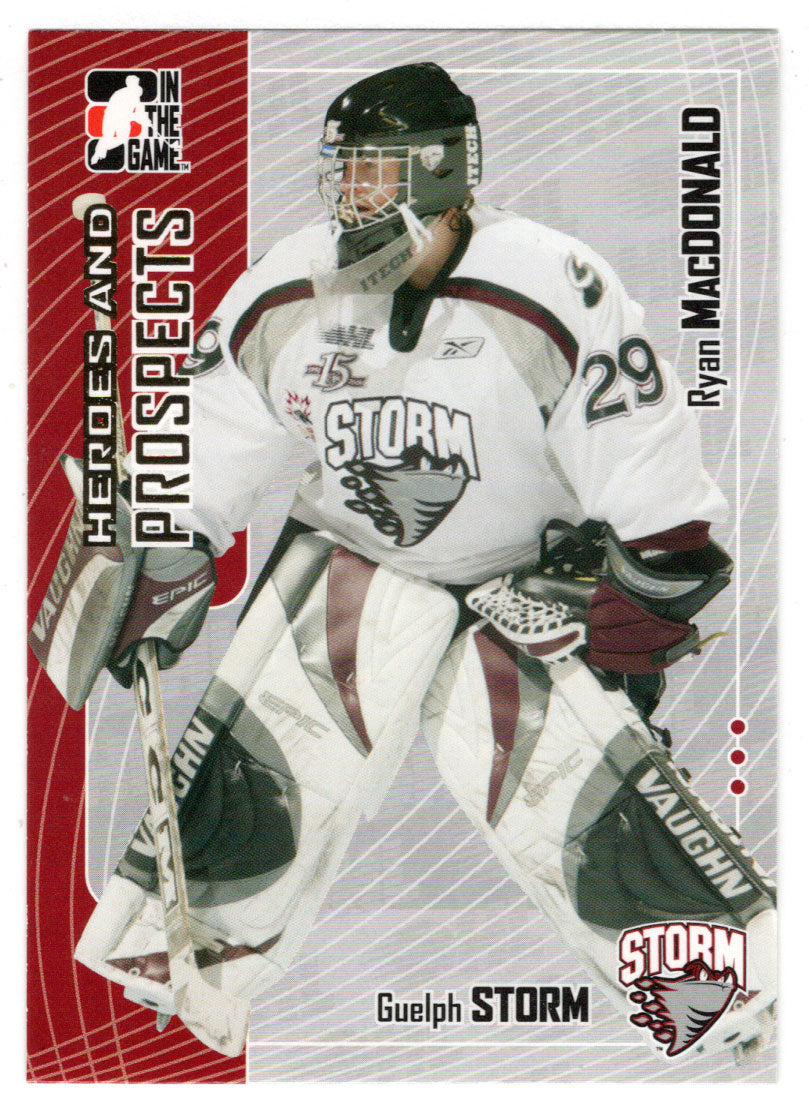 Ryan MacDonald - Guelph Storm (NHL - Minor Hockey Card) 2005-06 ITG Heroes and Prospects # 282 Mint