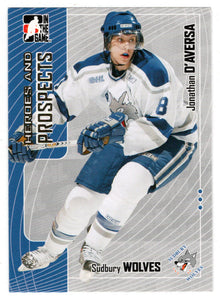 Jonathan D'Aversa - Sudbury Wolves (NHL - Minor Hockey Card) 2005-06 ITG Heroes and Prospects # 291 Mint