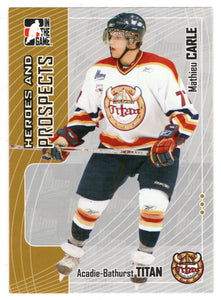 Mathieu Carle - Acadie-Bathurst Titan (NHL - Minor Hockey Card) 2005-06 ITG Heroes and Prospects # 307 Mint