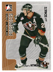 Jeff Schultz - Calgary Hitmen (NHL - Minor Hockey Card) 2005-06 ITG Heroes and Prospects # 311 Mint