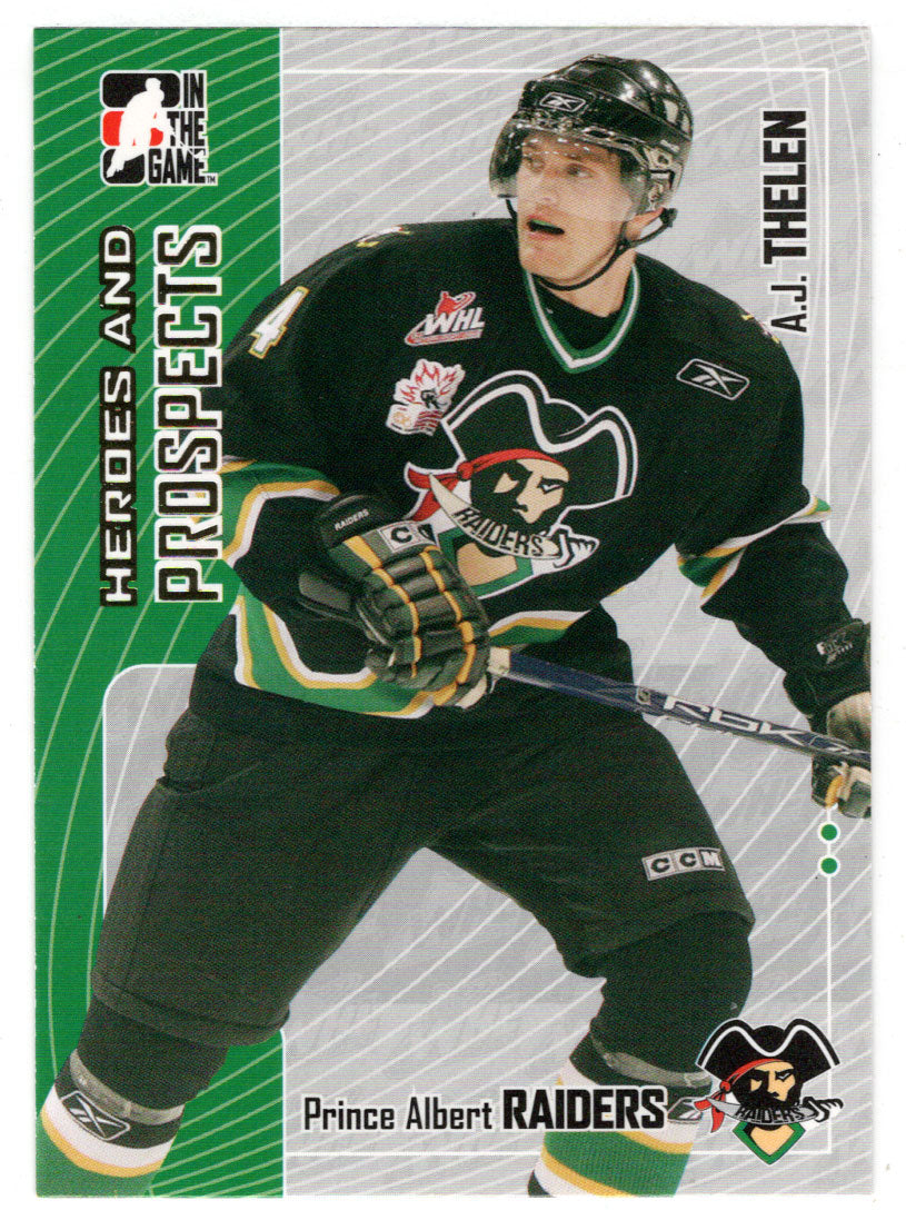 A.J. Thelen - Prince Albert Raiders (NHL - Minor Hockey Card) 2005