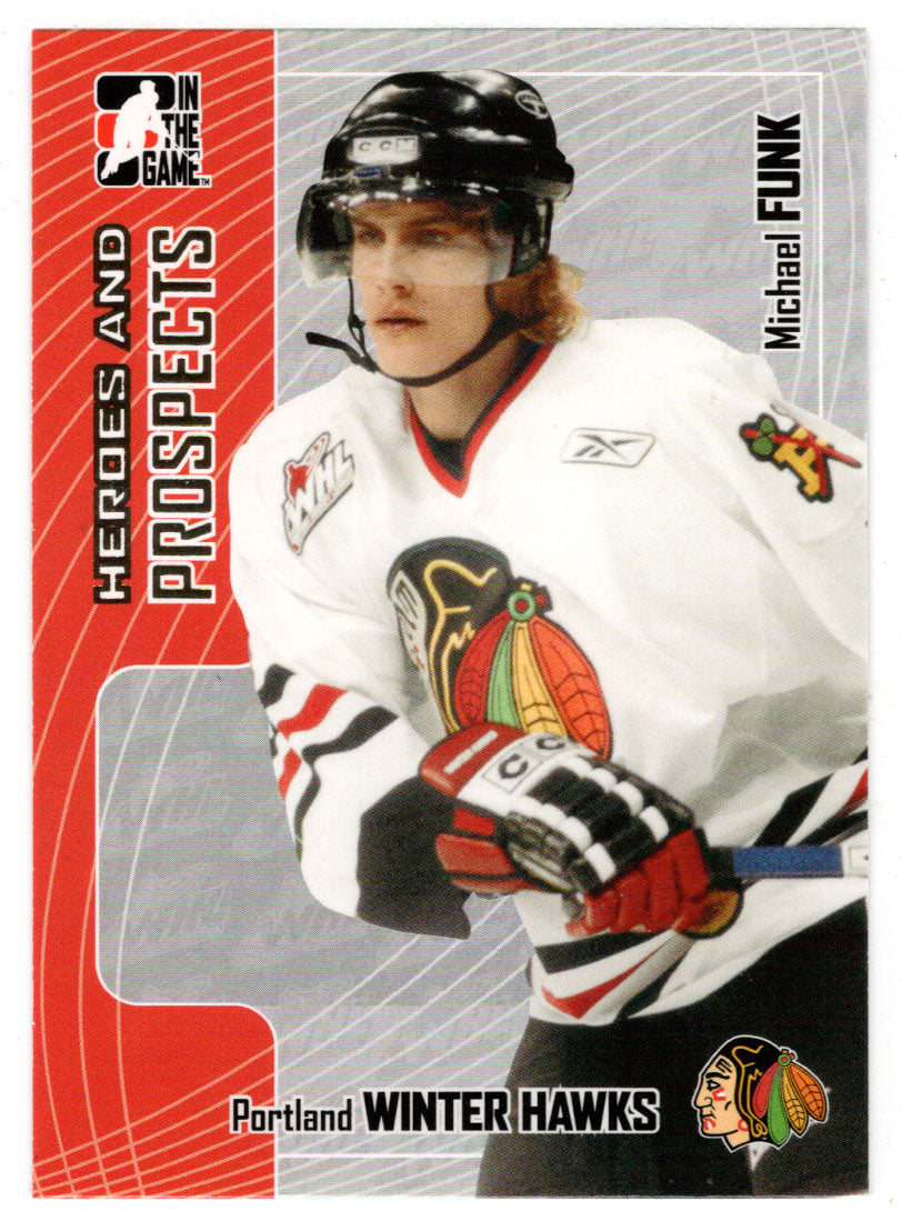 Michael Funk - Portland Winterhawks (NHL - Minor Hockey Card) 2005-06 ITG Heroes and Prospects # 320 Mint