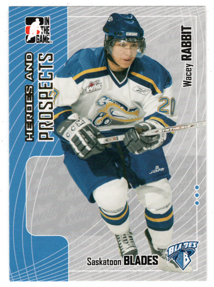 Wacey Rabbit - Saskatoon Blades (NHL - Minor Hockey Card) 2005-06 ITG Heroes and Prospects # 324 Mint