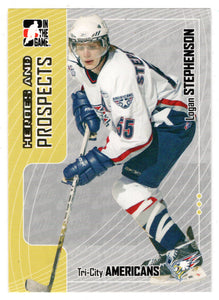 Logan Stephenson - Tri-City Americans (NHL - Minor Hockey Card) 2005-06 ITG Heroes and Prospects # 327 Mint