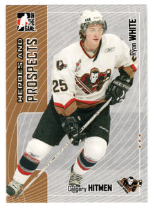 Ryan White - Calgary Hitmen (NHL - Minor Hockey Card) 2005-06 ITG Heroes and Prospects # 329 Mint