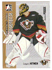 Justin Pogge - Calgary Hitmen (NHL - Minor Hockey Card) 2005-06 ITG Heroes and Prospects # 331 Mint