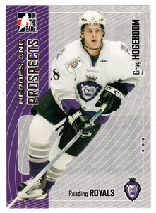 Greg Hogeboom - Reading Royals (NHL - Minor Hockey Card) 2005-06 ITG Heroes and Prospects # 350 Mint