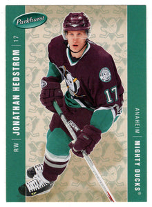 Jonathan Hedstrom - Anaheim Mighty Ducks (NHL Hockey Card) 2005-06 Parkhurst # 9 Mint