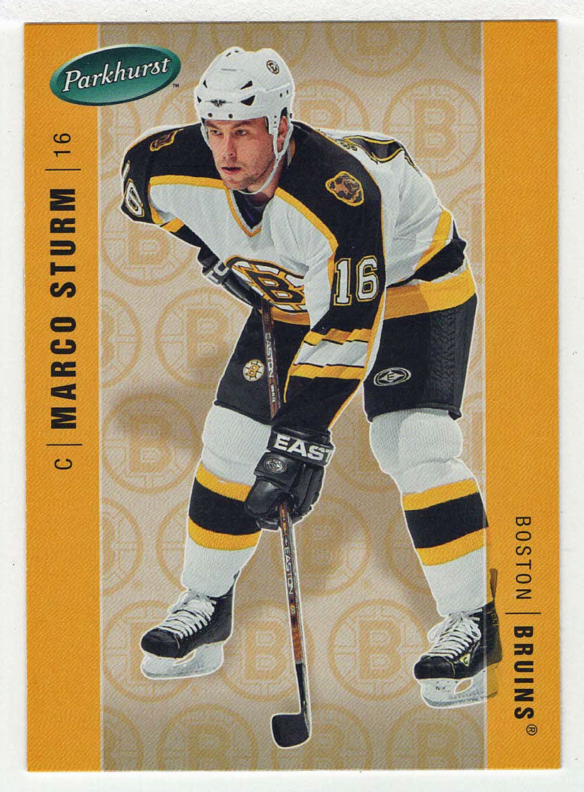 Marco Sturm - Boston Bruins (NHL Hockey Card) 2005-06 Parkhurst # 38 Mint