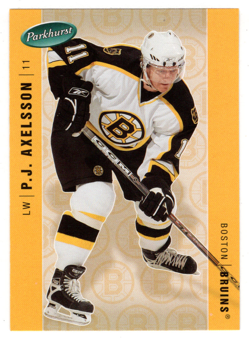 P.J. Axelsson - Boston Bruins (NHL Hockey Card) 2005-06 Parkhurst # 42 Mint