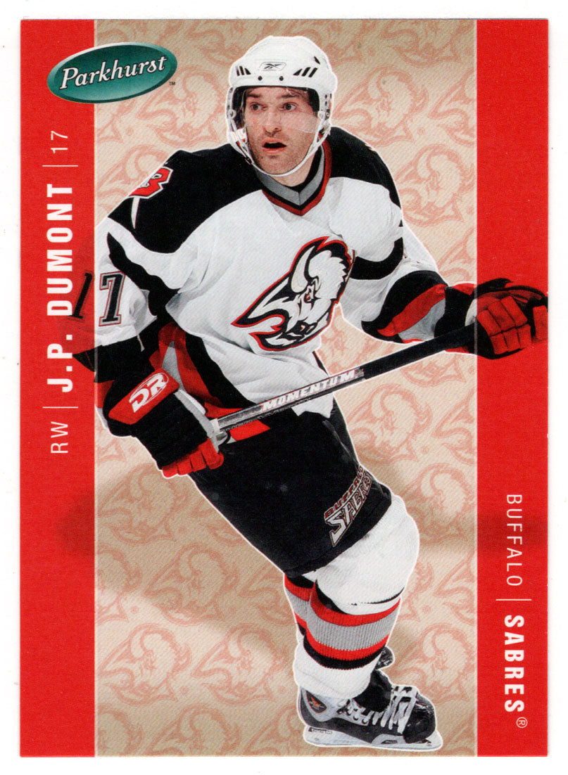 J.P. Dumont - Buffalo Sabres (NHL Hockey Card) 2005-06 Parkhurst # 65 Mint