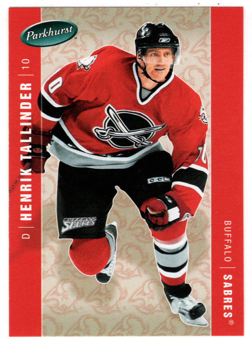 Henrik Tallinder - Buffalo Sabres (NHL Hockey Card) 2005-06 Parkhurst # 66 Mint