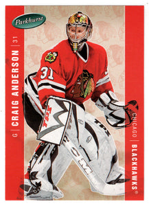 Craig Anderson - Chicago Blackhawks (NHL Hockey Card) 2005-06 Parkhurst # 107 Mint