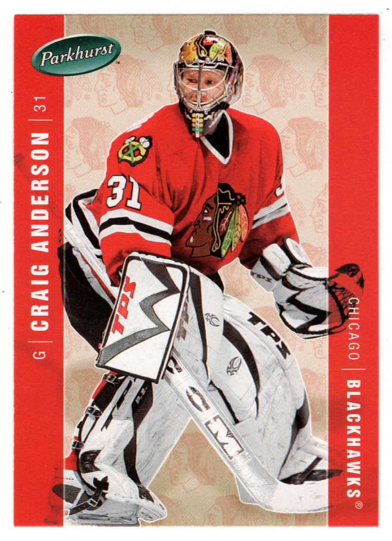 Craig Anderson - Chicago Blackhawks (NHL Hockey Card) 2005-06 Parkhurst # 107 Mint