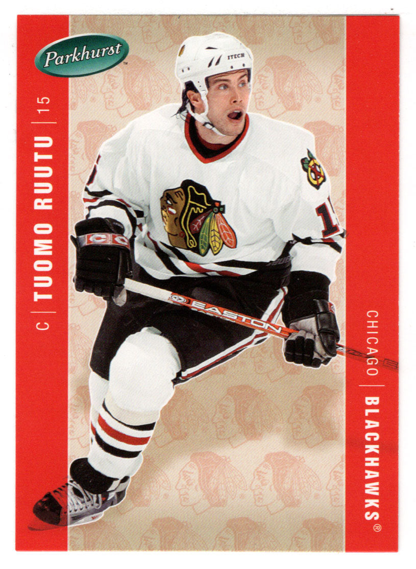 Tuomo Ruutu - Chicago Blackhawks (NHL Hockey Card) 2005-06 Parkhurst # 112 Mint