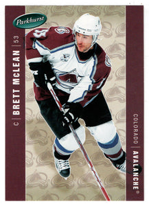 Brett McLean - Colorado Avalanche (NHL Hockey Card) 2005-06 Parkhurst # 131 Mint