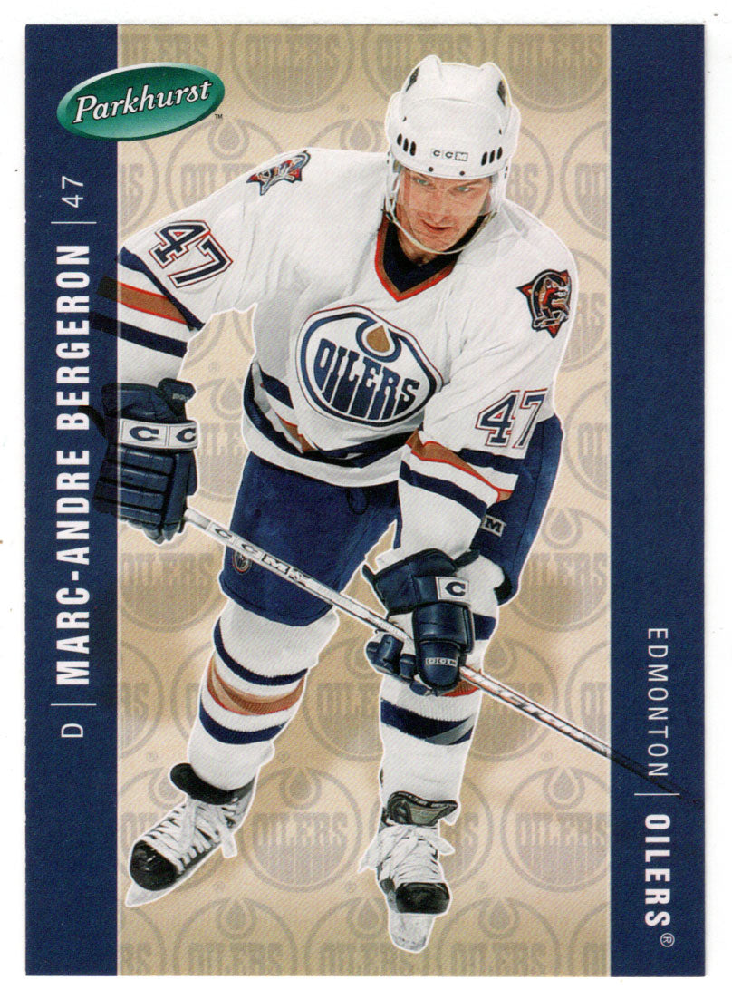 Marc-Andre Bergeron - Edmonton Oilers (NHL Hockey Card) 2005-06 Parkhurst # 194 Mint