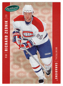 Richard Zednik - Montreal Canadiens (NHL Hockey Card) 2005-06 Parkhurst # 260 Mint