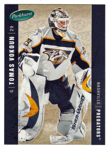 Tomas Vokoun - Nashville Predators (NHL Hockey Card) 2005-06 Parkhurst # 269 Mint