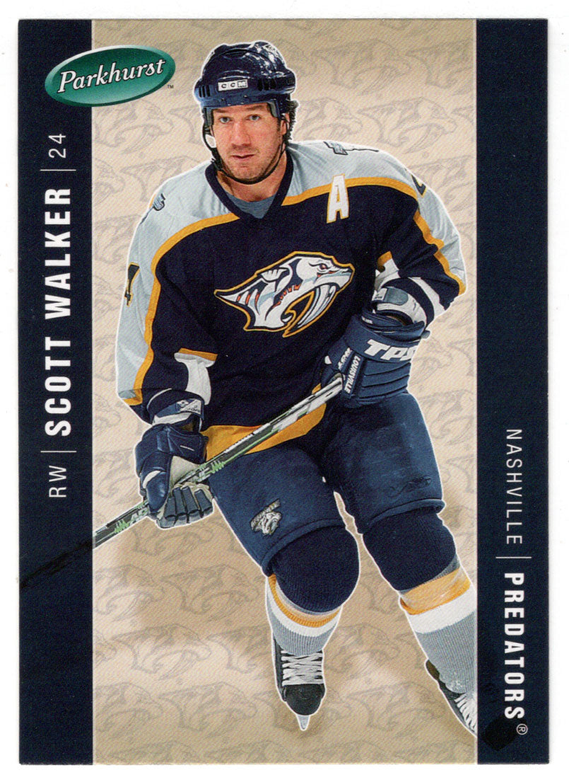 Scott Walker - Nashville Predators (NHL Hockey Card) 2005-06 Parkhurst # 283 Mint