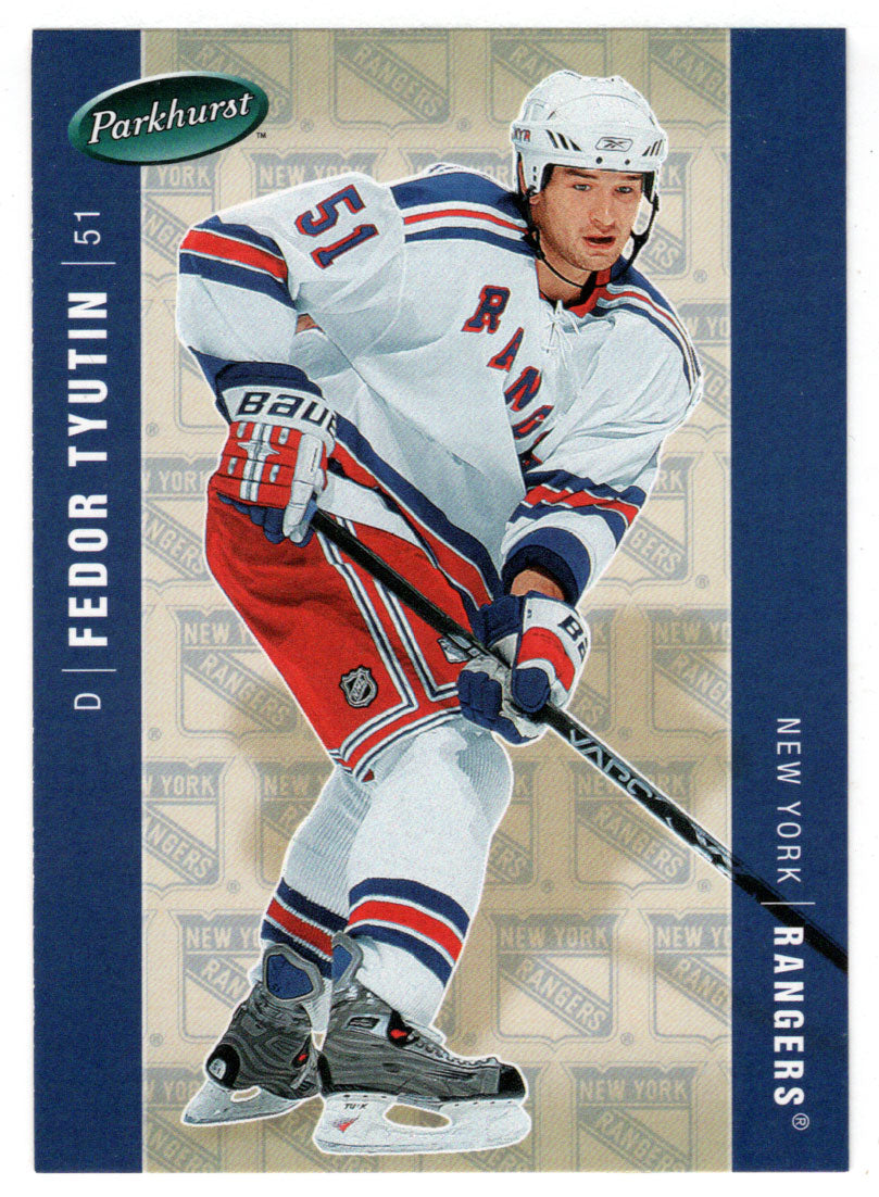 Fedor Tyutin - New York Rangers (NHL Hockey Card) 2005-06 Parkhurst # 326 Mint
