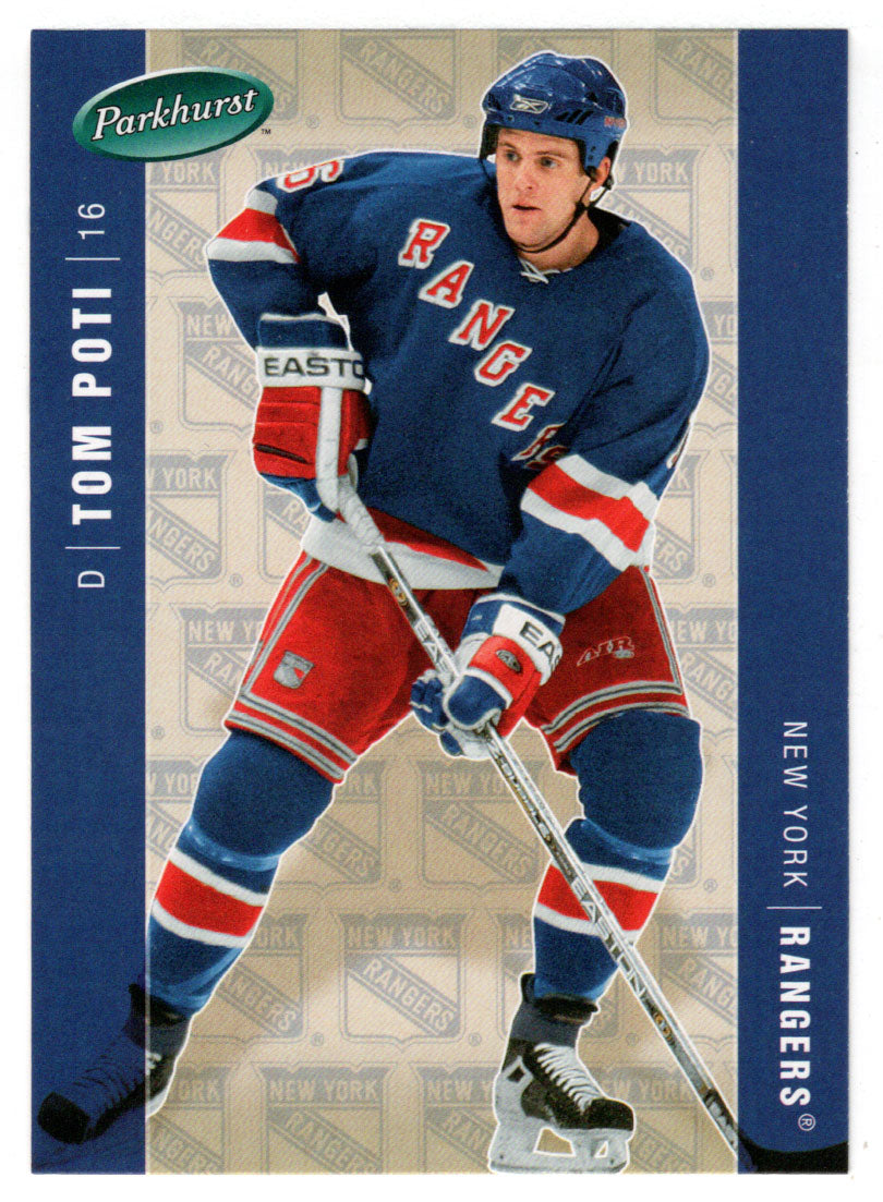 Tom Poti - New York Rangers (NHL Hockey Card) 2005-06 Parkhurst # 328 Mint