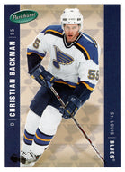 Christian Backman - St. Louis Blues (NHL Hockey Card) 2005-06 Parkhurst # 423 Mint