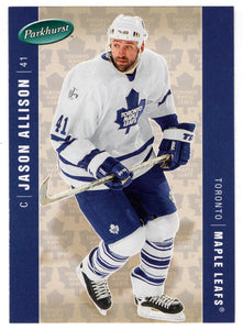 Jason Allison - Toronto Maple Leafs (NHL Hockey Card) 2005-06 Parkhurst # 450 Mint