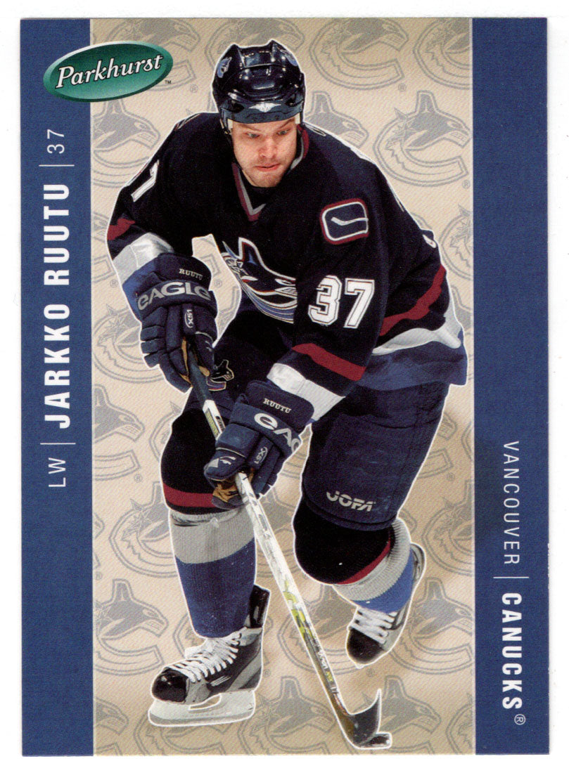 Jarkko Ruutu - Vancouver Canucks (NHL Hockey Card) 2005-06 Parkhurst # 477 Mint