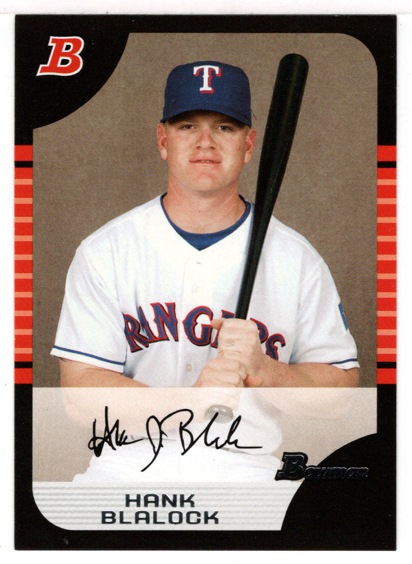 Hank Blalock - Texas Rangers (MLB Baseball Card) 2005 Bowman # 5 Mint