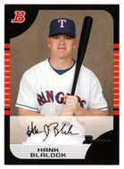 Hank Blalock - Texas Rangers (MLB Baseball Card) 2005 Bowman # 5 Mint