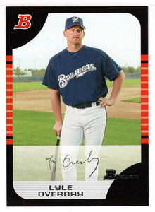 Lyle Overbay - Milwaukee Brewers (MLB Baseball Card) 2005 Bowman # 13 Mint