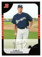 Lyle Overbay - Milwaukee Brewers (MLB Baseball Card) 2005 Bowman # 13 Mint
