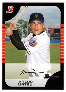 Kazuo Matsui - New York Mets (MLB Baseball Card) 2005 Bowman # 51 Mint