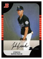 Zack Greinke - Kansas City Royals (MLB Baseball Card) 2005 Bowman # 97 Mint