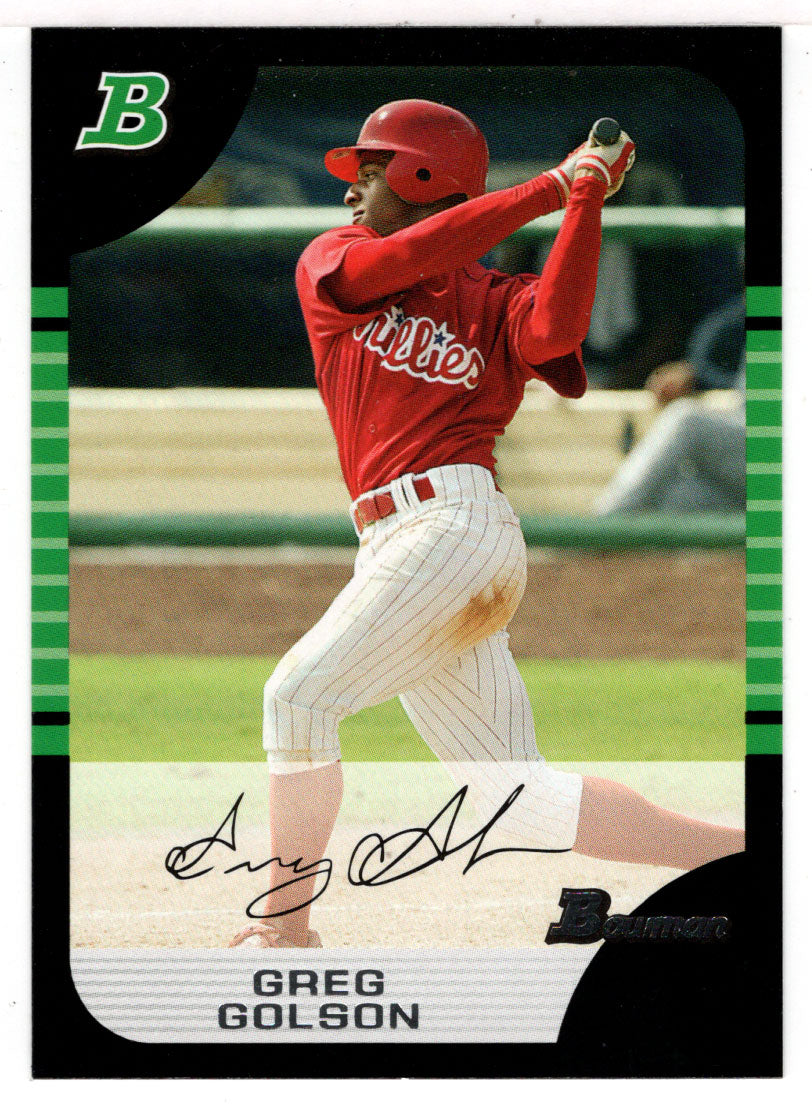Greg Golson - Philadelphia Phillies (MLB Baseball Card) 2005 Bowman # 161 Mint
